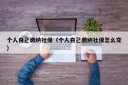 个人自己缴纳社保（个人自己缴纳社保怎么交）